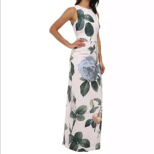 Ted Baker Racha Lilac Rose Maxi Dress Size 1